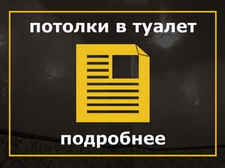 Натяжные потолки в туалете